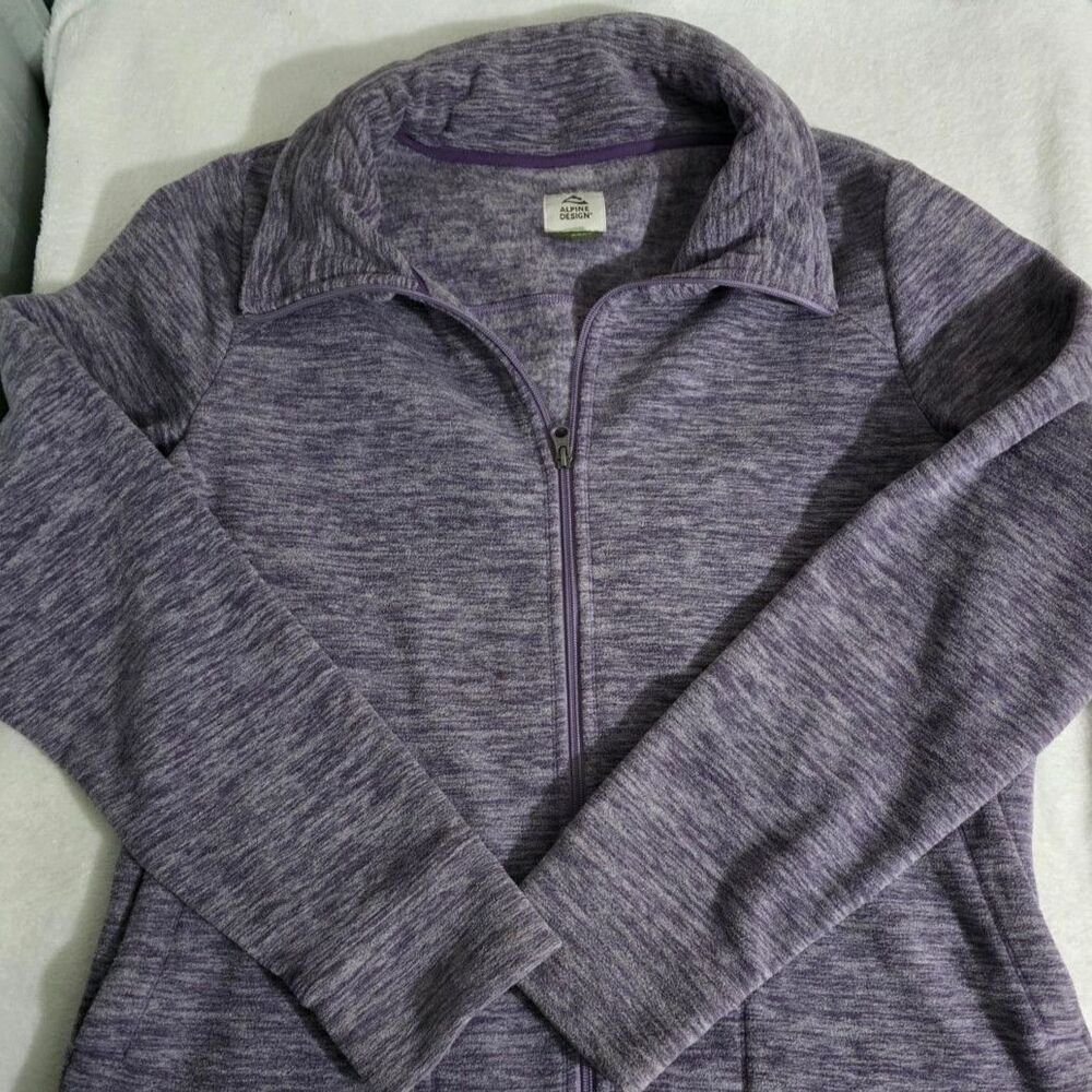 Alpine Design Women’s XL Purple Heather Full Zip Fleece Jacket